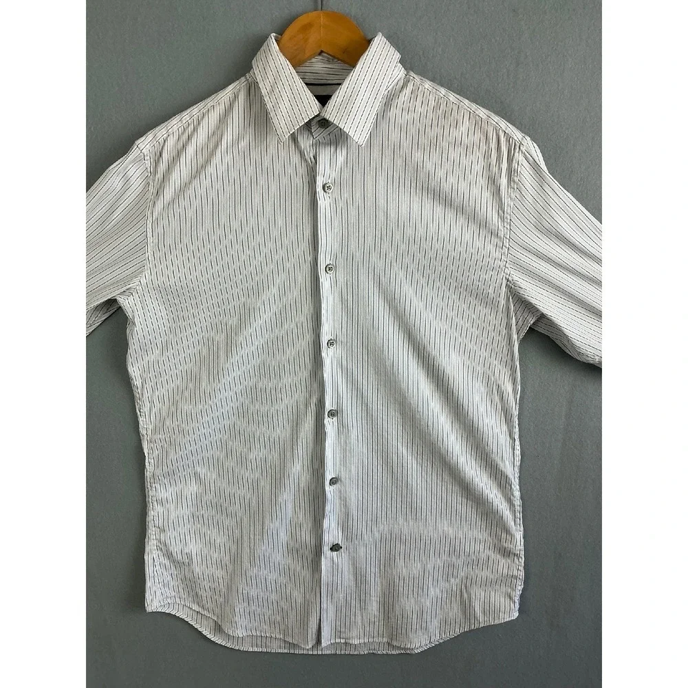 Banana Republic Button Up Men's Medium Long Sleeve Striped‎